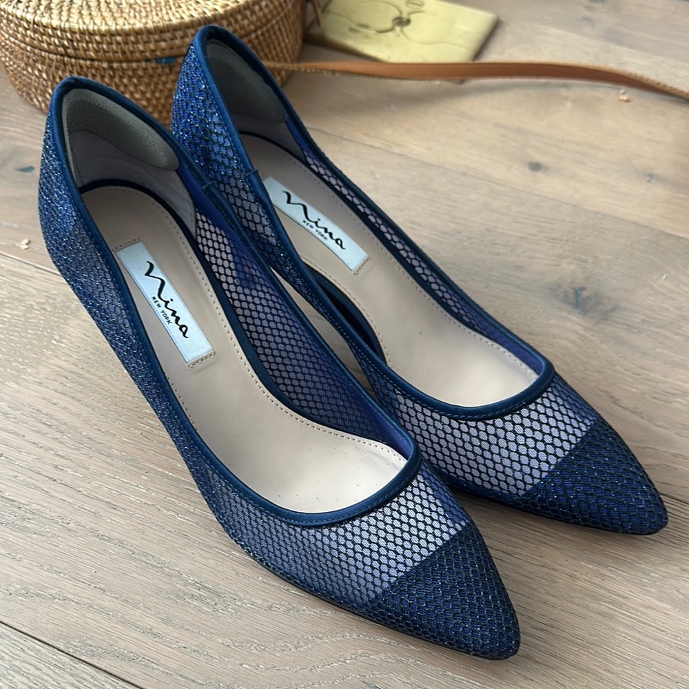 Excellent Condition Blue Mesh Women's Shoes